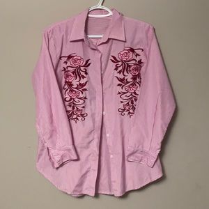 Pink stripes long sleeve